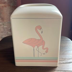 Vintage Flamingo Tissue Box